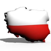 Karte Polen 3d